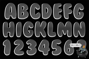 街头潮流酸性立体三维3D质感透明玻璃水晶字特效样机PSD模板素材-设计猿