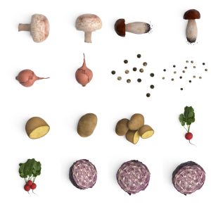 蔬菜水果食材食物元素包装vi设计样机海报PSD模板设计图片素材-设计猿