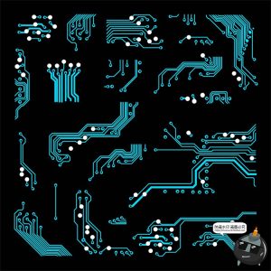科幻未来高科技感抽象电路板电子主板纹理背景图案AI矢量图片素材-设计猿