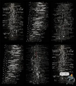 未来赛博朋克科幻金属镀铬抽象粗糙背景肌理PNG免抠JPG图片素材-设计猿