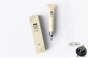 软管软膏乳膏眼部凝胶乳霜美妆包装品牌logo贴图样机PSD模板素材-设计猿