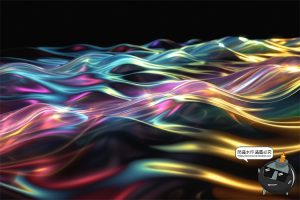 绚丽幻彩折射全息彩虹生动波浪科幻未来背景底纹壁纸JPG图片素材-设计猿