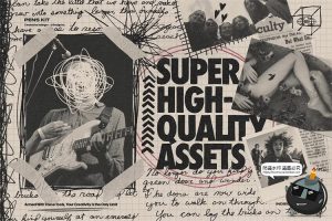 水彩笔手绘涂鸦乱涂标记符号线条插画草稿手账PNG免抠图片素材-设计猿