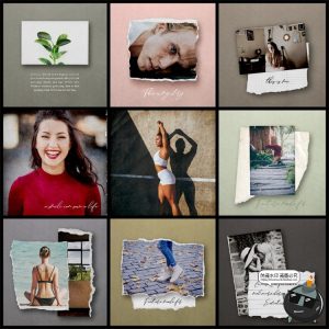 撕纸边缘效果照片旅行文案故事海报样机模板PSD分层源文件PS素材-设计猿