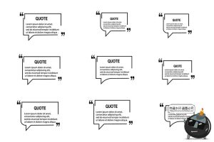 平面文本标签框对话边框温馨提示注意事项对话聊天气泡AI矢量素材-设计猿