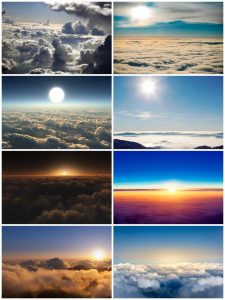 高清高空云层天空云雾云海自然美景风景设计合成JPG图片背景素材-设计猿