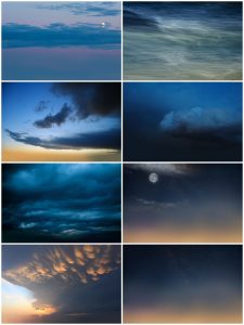 高清夜空晚上蓝色极光星光自然风光背景海报设计JPG叠层图片素材-设计猿