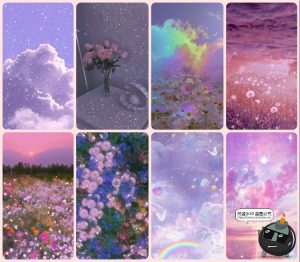 唯美梦幻浪漫星光云彩白云大海花海溶图JPG背景纹理饭圈美工素材-设计猿