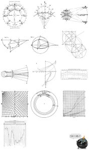 复古HUD蒸汽波赛博机能生物化学数据公式图表抽象PNG+SVG图形素材-设计猿
