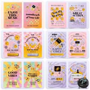 潮流酸性渐变全息Y2K创意撞色摇滚音乐节平面海报背景AI矢量素材-设计猿