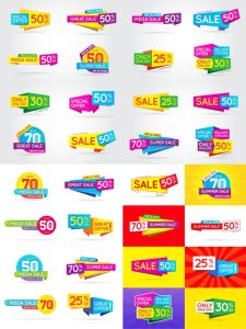 国外电商促销活动打折降价标志图标PNG免扣PSD源文件AI矢量PS素材-设计猿