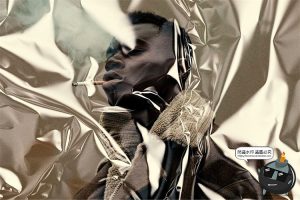 透明塑料薄膜玻璃纸褶皱折痕纹理背景叠加图片特效样机模板ps素材-设计猿