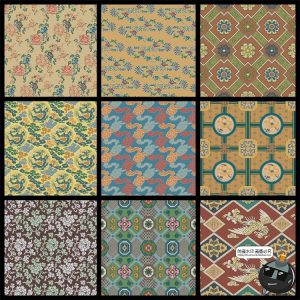 传统中式古典无缝拼接装饰纹样古风底纹背景AI矢量JPG图片素材-设计猿