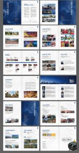 44页企业文化公司历程品牌简介宣传介绍折页手册画册Ai矢量图素材-设计猿