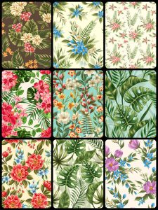 花朵花纹花蕊古典水彩背景图案无缝拼接印刷AI矢量设计素材元素-设计猿