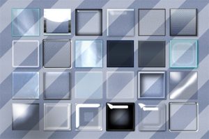 透明通透玻璃琉璃水晶质感字体特效元素一键生成ASL样式PS素材-设计猿