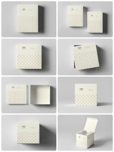 礼品奢侈品糖果巧克力包装盒vi设计贴图文创样机素材PSD模板-设计猿