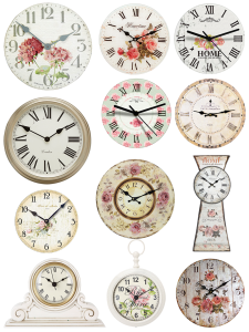 古典复古唯美欧式钟表时间挂钟指针表盘图片欧美免扣PNG设计素材-设计猿