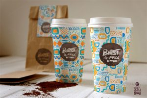 唯美手绘水彩风无缝创意几何图案PNG透明背景贺卡包装设计PS素材-设计猿