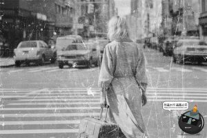 复古黑白做旧失真褪色划痕磨损老照片滤镜特效样机PSD模板PS素材-设计猿