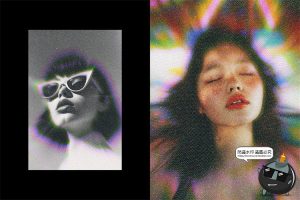 复古运动模糊电影大片镜头动态聚焦效果特效滤镜样机PSD模板素材-设计猿