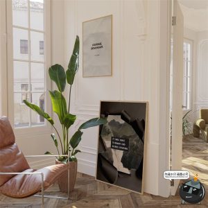 优雅复古时尚植物花卉生活美学抽象艺术混合拼贴PNG免抠图片素材-设计猿