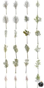 春季夏季绿意盎然树木绿植大树干园林景观装饰元素PNG免抠图素材-设计猿