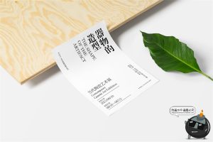 高级感纸张广告单张单页宣传海报作品效果图展示样机PSD模板素材-设计猿