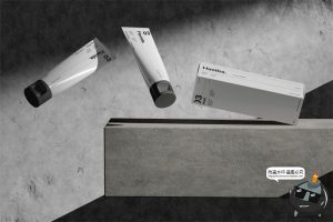 护手霜乳液面霜护肤品水泥工业风包装效果图展示样机PSD模板素材-设计猿