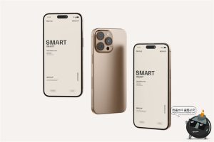 手机iPhone16书籍封面ui界面演示作品展示效果图样机PSD模板素材-设计猿