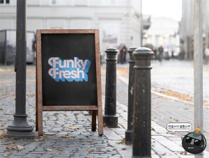 户外街头店铺灯箱店招标牌广告牌logo效果图展示样机PSD模板素材-设计猿