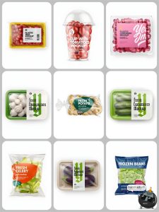 超市生鲜蔬菜水果肉类包装袋打包盒子样机vi提案效果展示PSD素材-设计猿