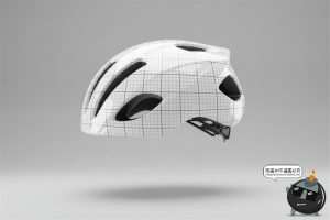 电动车摩托车机车自行车公路车头盔印花图案贴图PSD模板样机素材-设计猿