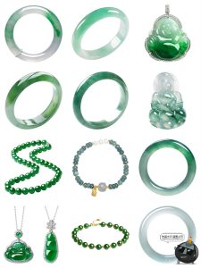 真实绿色玉器玉雕翡翠手镯玉石珠宝海报广告背景装饰PNG免扣素材-设计猿