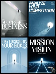 未来科幻抽象超现实主义商业职场楼梯空间创意海报PSD模板ps素材-设计猿