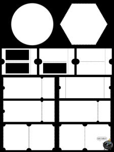 复古邮票邮戳门票票根黑白边框图案底纹图形形状PNG免扣图片素材-设计猿