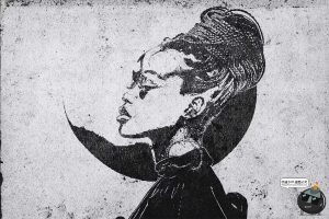 复古墨水纸张打印黑白粗糙灰尘噪点做旧照片效果PSD模板样机素材-设计猿