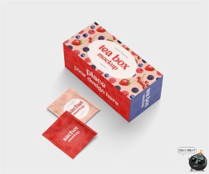 茶盒茶包冻茶泡茶茶饮干料包品牌包装智能贴图样机PSD模板PS素材-设计猿