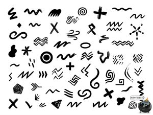 创意手绘卡通涂鸦草图动物植物符号元素插图AI矢量PNG免抠素材-设计猿