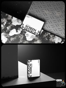 平板电脑iPad模型工业场景屏幕作品APP UI演示贴图样机模板PS素材-设计猿