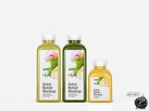 果汁饮料塑料瓶品牌包装效果图展示VI智能贴图PSD样机提案ps素材-设计猿