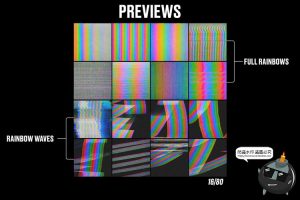 潮流扭曲虹彩故障彩色屏失真CRT显示纹理背景底纹JPG图片素材-设计猿