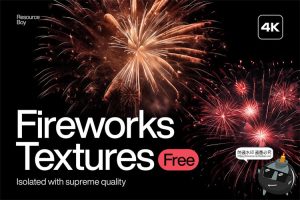 高清4K璀璨节日庆典烟火焰火花四射绽放光效背景底纹JPG图片素材-设计猿