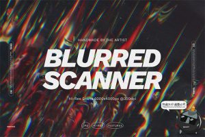 复古迷幻扭曲扫描仪梦幻失真故障风艺术条纹背景肌理JPG图片素材-设计猿