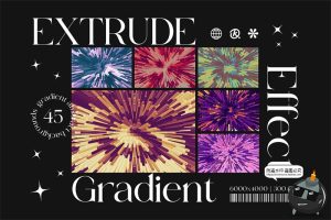 复古科幻3D抽象爆炸颗粒噪点几何图形装饰艺术背景JPG图片素材-设计猿