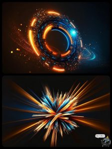 未来科幻视觉冲击宇宙虚空射线炫丽射线光线光效JPG背景图片素材-设计猿