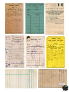 美式复古ins风旧票据卡片电子美工手账拼贴纸装饰元素PNG免抠图片-设计猿