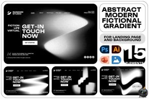 单色抽象扭曲模糊渐变艺术颗粒噪点AI页面纹理背景图片PSD素材-设计猿