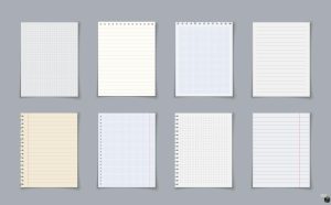 笔记本便签纸张内页条纹网格作业本页面美工元素AI矢量JPG素材图-设计猿