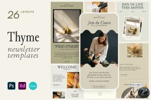 莫兰迪色系文艺推文长图文排版板式排列宣传广告海报PSD模板素材-设计猿